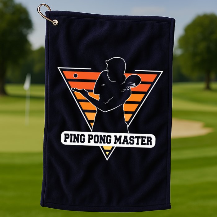 Funny Retro Tabletennis Ping Pong Quote Ping Pong Master Premium Golf Towel