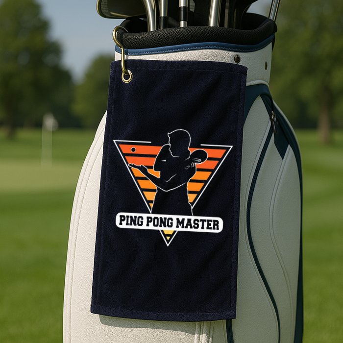 Funny Retro Tabletennis Ping Pong Quote Ping Pong Master Premium Golf Towel