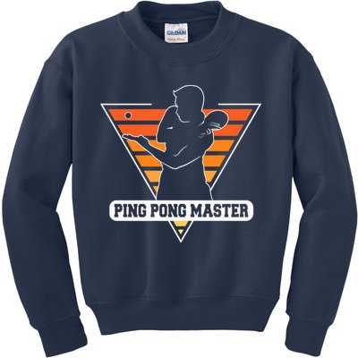 Funny Retro Tabletennis Ping Pong Quote Ping Pong Master Premium Kids Sweatshirt