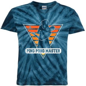 Funny Retro Tabletennis Ping Pong Quote Ping Pong Master Premium Kids Tie-Dye T-Shirt