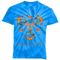 Fall Radiology Thanksgiving Radiologist Xray Pumpkin Kids Tie-Dye T-Shirt