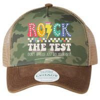 Funny Rock The Test Don't Stress Testing Day Teacher Student Legacy Tie Dye Trucker Hat