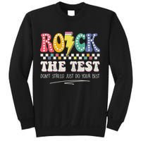 Funny Rock The Test Don't Stress Testing Day Teacher Student Sweatshirt