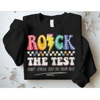 Funny Rock The Test Don't Stress Testing Day Teacher Student Sweatshirt