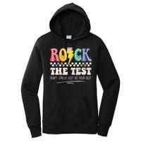 Funny Rock The Test Don't Stress Testing Day Teacher Student Women's Pullover Hoodie