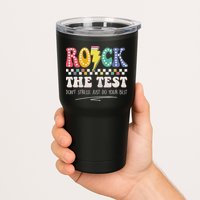 Funny Rock The Test Don't Stress Testing Day Teacher Student Tumbler