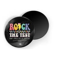 Funny Rock The Test Don't Stress Testing Day Teacher Student Magnet