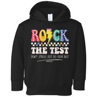 Funny Rock The Test Don't Stress Testing Day Teacher Student Toddler Hoodie