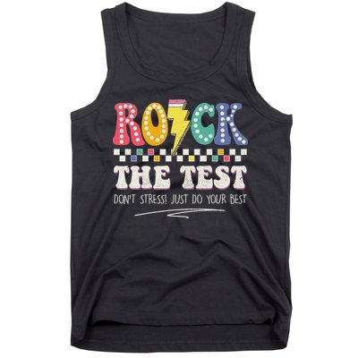 Funny Rock The Test Don't Stress Testing Day Teacher Student Tank Top