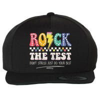 Funny Rock The Test Don't Stress Testing Day Teacher Student Wool Snapback Cap