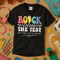 Funny Rock The Test Don't Stress Testing Day Teacher Student Kids T-Shirt
