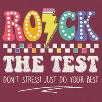 Funny Rock The Test Don't Stress Testing Day Teacher Student 16oz Travel Tumbler