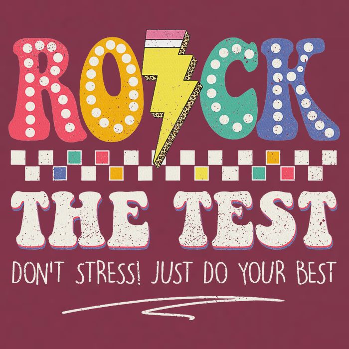 Funny Rock The Test Don't Stress Testing Day Teacher Student 16oz Travel Tumbler