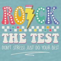 Funny Rock The Test Don't Stress Testing Day Teacher Student Sueded Cloud Jersey T-Shirt