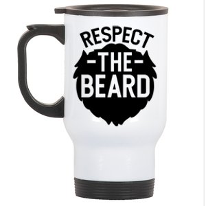 Funny Respect The Beard Funny Gift Stainless Steel Travel Mug