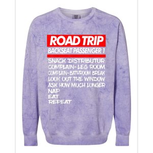 Family Road Trip Shirts Funny | Vacation | Summer | Outdoors Colorblast Crewneck Sweatshirt