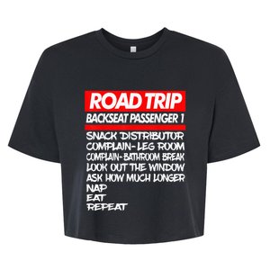 Family Road Trip Shirts Funny | Vacation | Summer | Outdoors Bella+Canvas Jersey Crop Tee