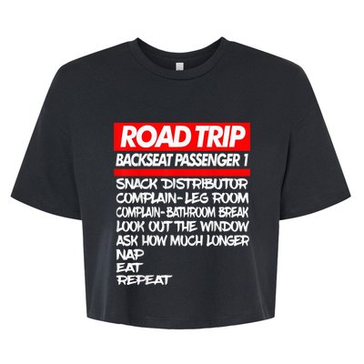 Family Road Trip Shirts Funny | Vacation | Summer | Outdoors Bella+Canvas Jersey Crop Tee