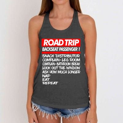 Family Road Trip Shirts Funny | Vacation | Summer | Outdoors Women's Knotted Racerback Tank