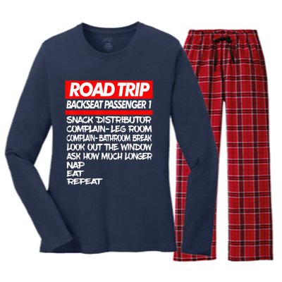 Family Road Trip Shirts Funny | Vacation | Summer | Outdoors Women's Long Sleeve Flannel Pajama Set 