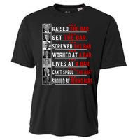 Funny Raised The Bar Pro Donald Trump Quote Cooling Performance Crew T-Shirt