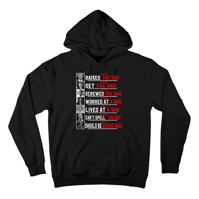 Funny Raised The Bar Pro Donald Trump Quote Hoodie