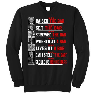 Funny Raised The Bar Pro Donald Trump Quote Sweatshirt