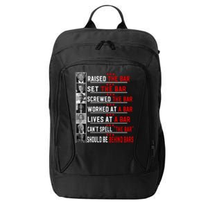 Funny Raised The Bar Pro Donald Trump Quote City Backpack