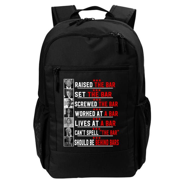 Funny Raised The Bar Pro Donald Trump Quote Backpack