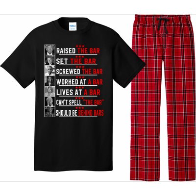 Funny Raised The Bar Pro Donald Trump Quote Pajama Set