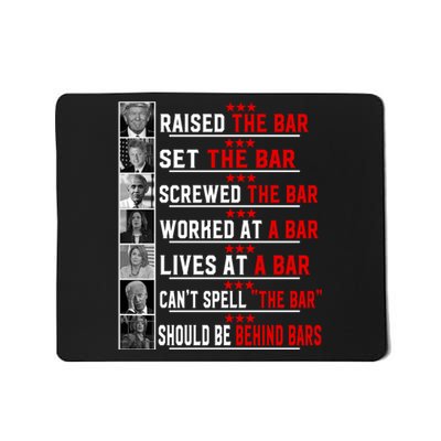 Funny Raised The Bar Pro Donald Trump Quote Mousepad