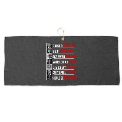 Funny Raised The Bar Pro Donald Trump Quote Large Microfiber Waffle Golf Towel