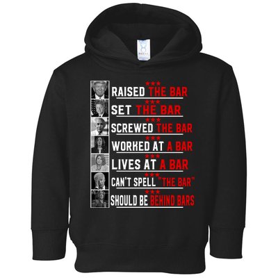 Funny Raised The Bar Pro Donald Trump Quote Toddler Hoodie