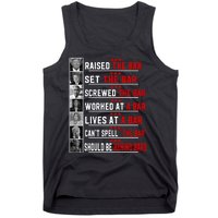 Funny Raised The Bar Pro Donald Trump Quote Tank Top