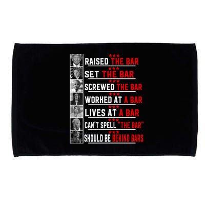 Funny Raised The Bar Pro Donald Trump Quote Microfiber Hand Towel