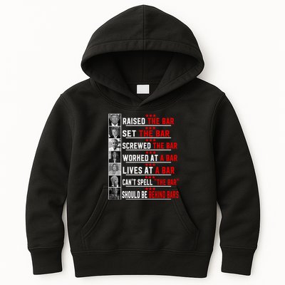 Funny Raised The Bar Pro Donald Trump Quote Kids Hoodie