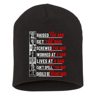 Funny Raised The Bar Pro Donald Trump Quote Short Acrylic Beanie