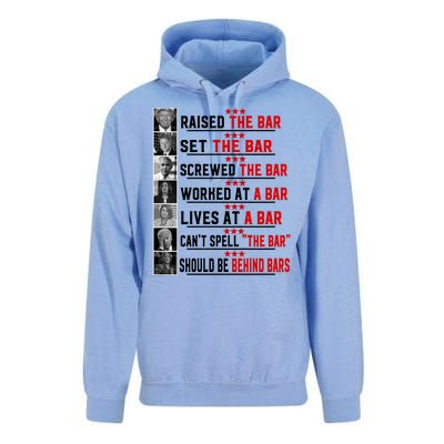 Funny Raised The Bar Pro Donald Trump Quote Unisex Surf Hoodie