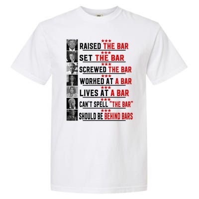 Funny Raised The Bar Pro Donald Trump Quote Garment-Dyed Heavyweight T-Shirt