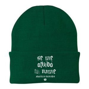 Fuerza Regida Tu Name Se Me Olvido Knit Cap Winter Beanie