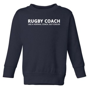 Funny Rugby Trainer Definition Rugby Coach Toddler Sweatshirt