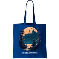 Fishing Relaxing Therapy Quote Meaningful Gift Tote Bag