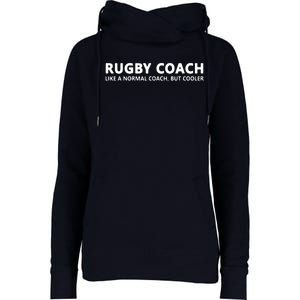 Funny Rugby Trainer Definition Rugby Coach Womens Funnel Neck Pullover Hood