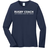 Funny Rugby Trainer Definition Rugby Coach Ladies Long Sleeve Shirt