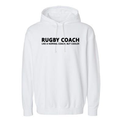 Funny Rugby Trainer Definition Rugby Coach Garment-Dyed Fleece Hoodie