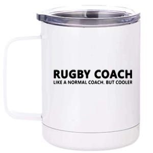 Funny Rugby Trainer Definition Rugby Coach 12 oz Stainless Steel Tumbler Cup