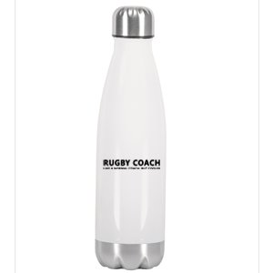 Funny Rugby Trainer Definition Rugby Coach Stainless Steel Insulated Water Bottle