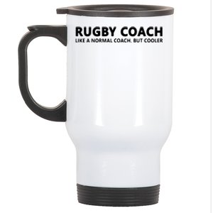 Funny Rugby Trainer Definition Rugby Coach Stainless Steel Travel Mug