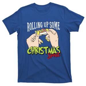 Funny Rolling Up Some Christmas Spirit Xmas Family Matching Gift T-Shirt