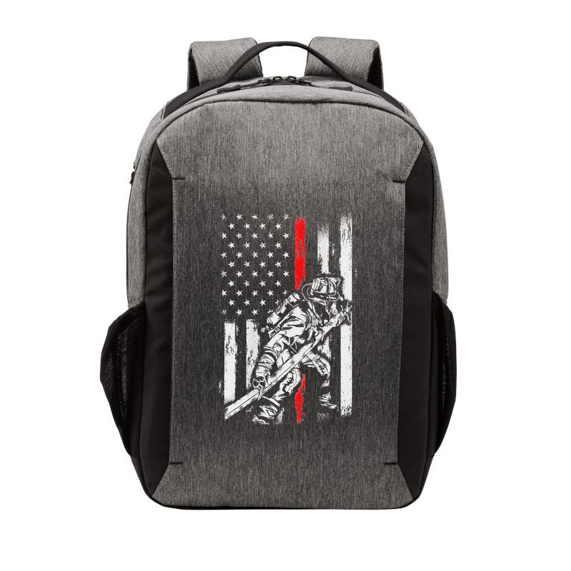 Firefighter Red Us Patriotic Funny Fireman American Flag Vector Backpack